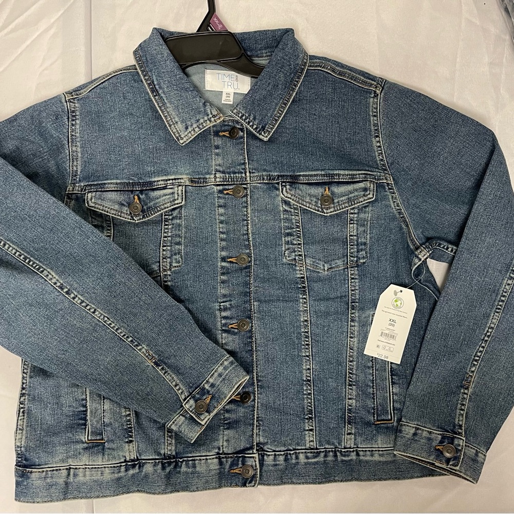 Time and Tru Classic Blue Jean Jacket